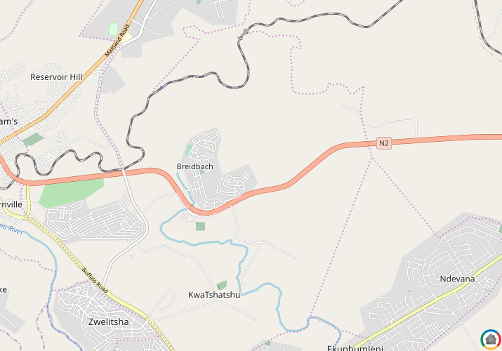 Map location of Breidbach